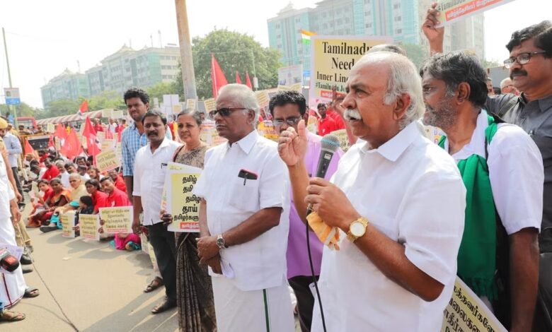 ஓசூர் போராட்டத்தைத் தடுக்கக் காவல்துறையினர் சட்ட விரோதக் கெடுபிடிகள்! முதலமைச்சர் தலையிட பெ. மணியரசன் கோரிக்கை!