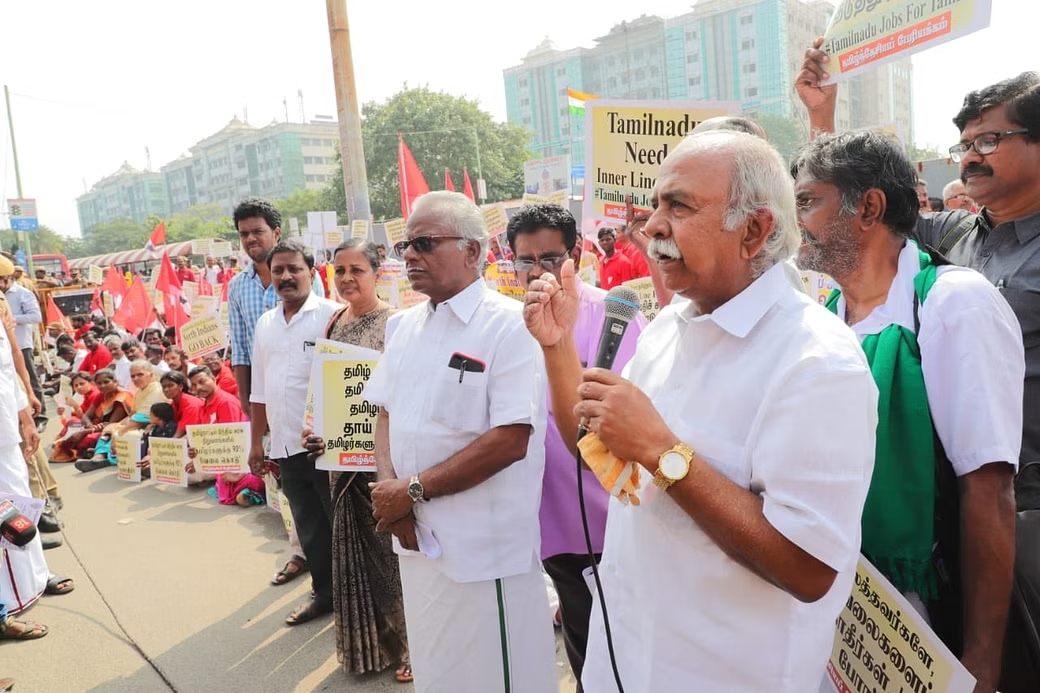 ஓசூர் போராட்டத்தைத் தடுக்கக் காவல்துறையினர் சட்ட விரோதக் கெடுபிடிகள்! முதலமைச்சர் தலையிட பெ. மணியரசன் கோரிக்கை!